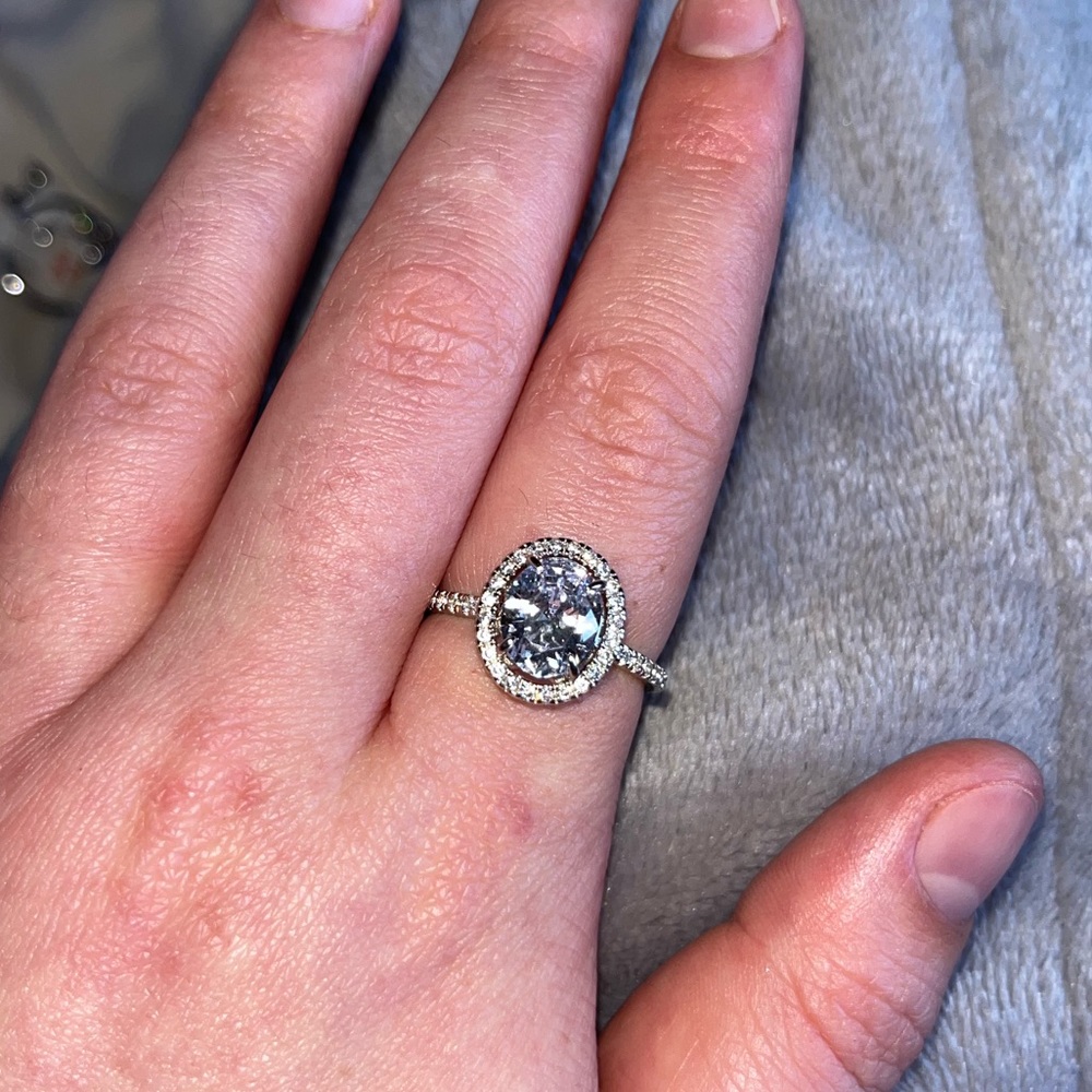 Beautiful Diamond cubic zirconia size 10 ring!